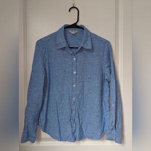 Orvis Blue Blouse Size S